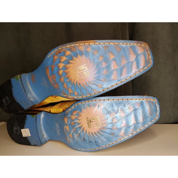 Jo Ghost Italian Yellow Crocodile Leather Loafers Vero Cuoio Shoes EU45 US 12.5 - Picture 12 of 16